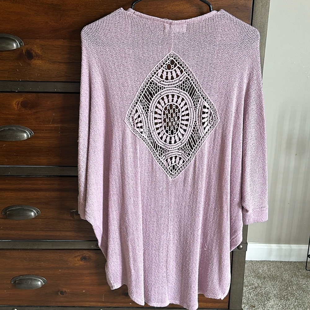 Pink Batwing Cardigan